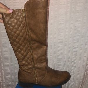tall chestnut boots